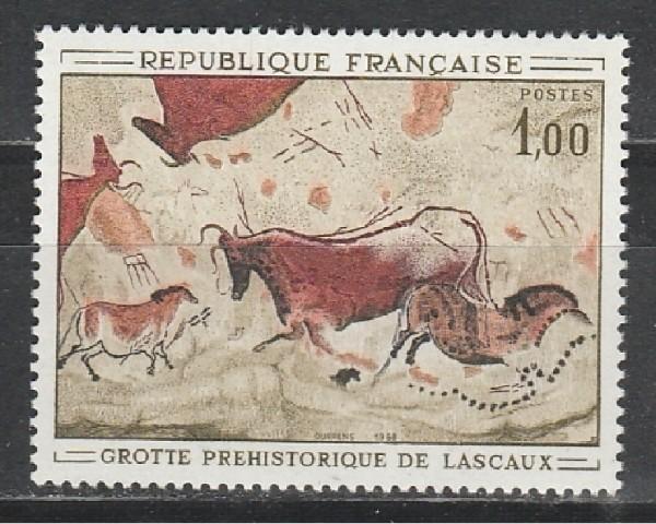 Искусство, Наскальная Живопись, Франция 1968, 1 марка